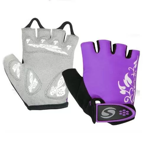 Велоперчатки Stels CG-1176/пурпурно-черно-серый от магазина Супер Спорт